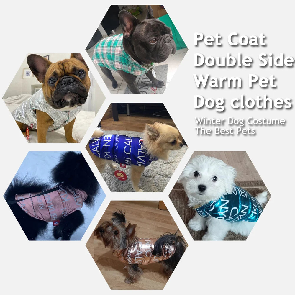 Dog Costume Double Sides Wear Pet Coat Jacket