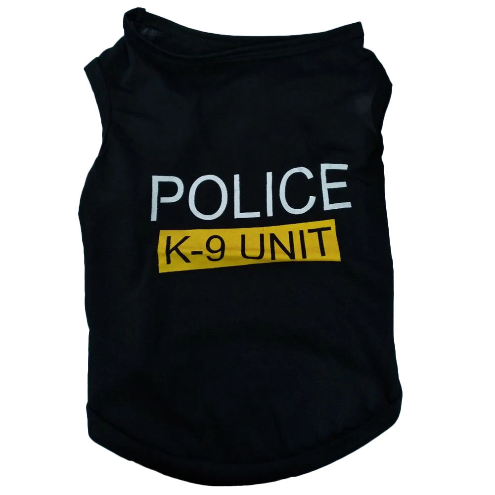 Police Pet Vest Puppy Clothes