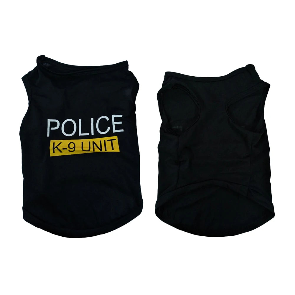 Police Pet Vest Puppy Clothes