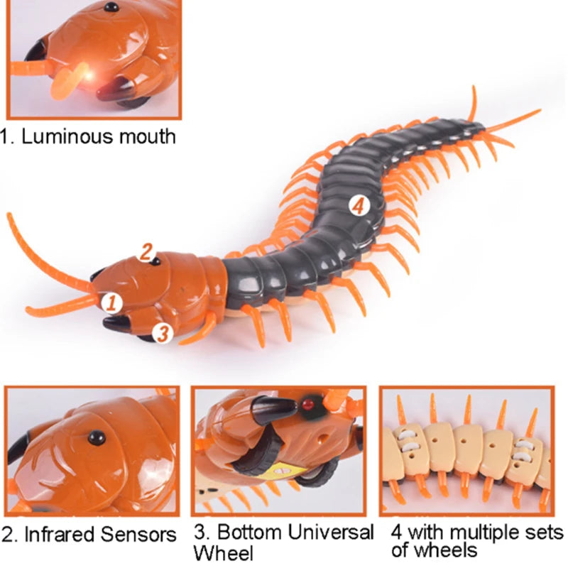 Funny Electronic Pet Remote Control Simulation Giant Centipede