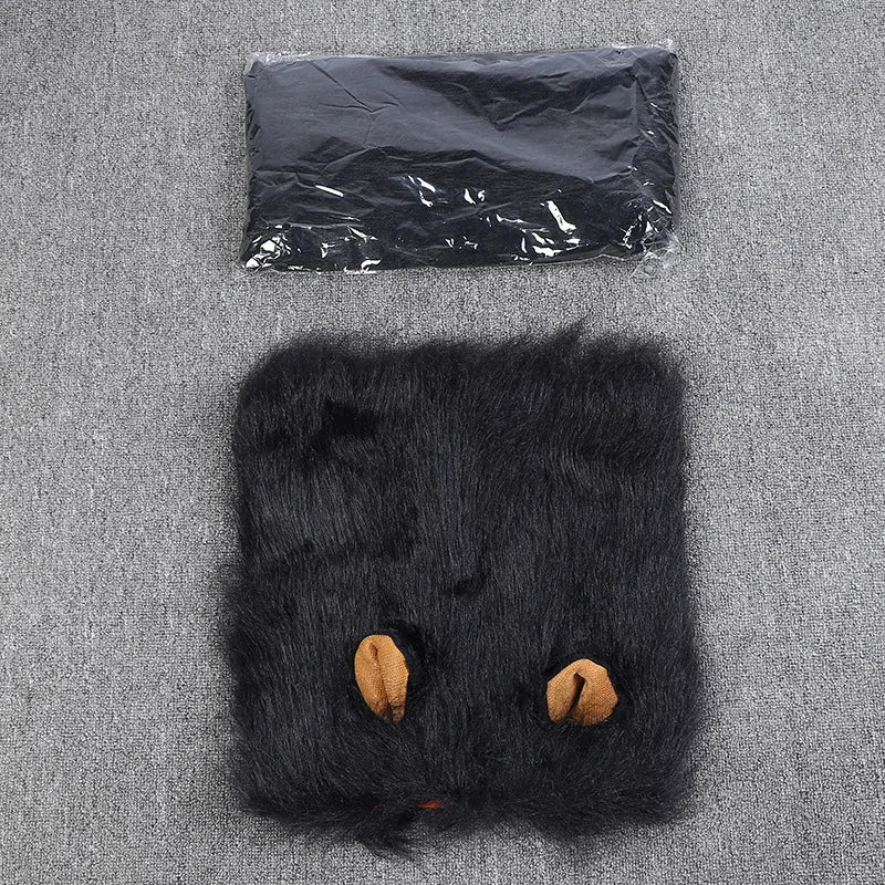 Cute Lion Mane Dog Wig Costume