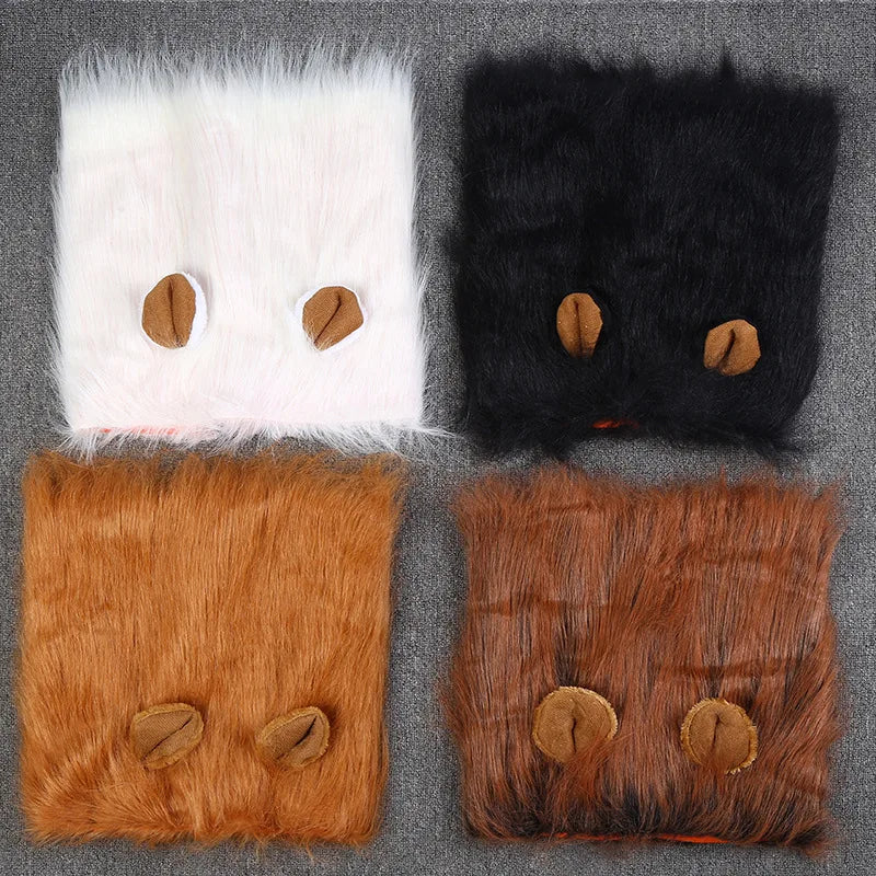 Cute Lion Mane Dog Wig Costume