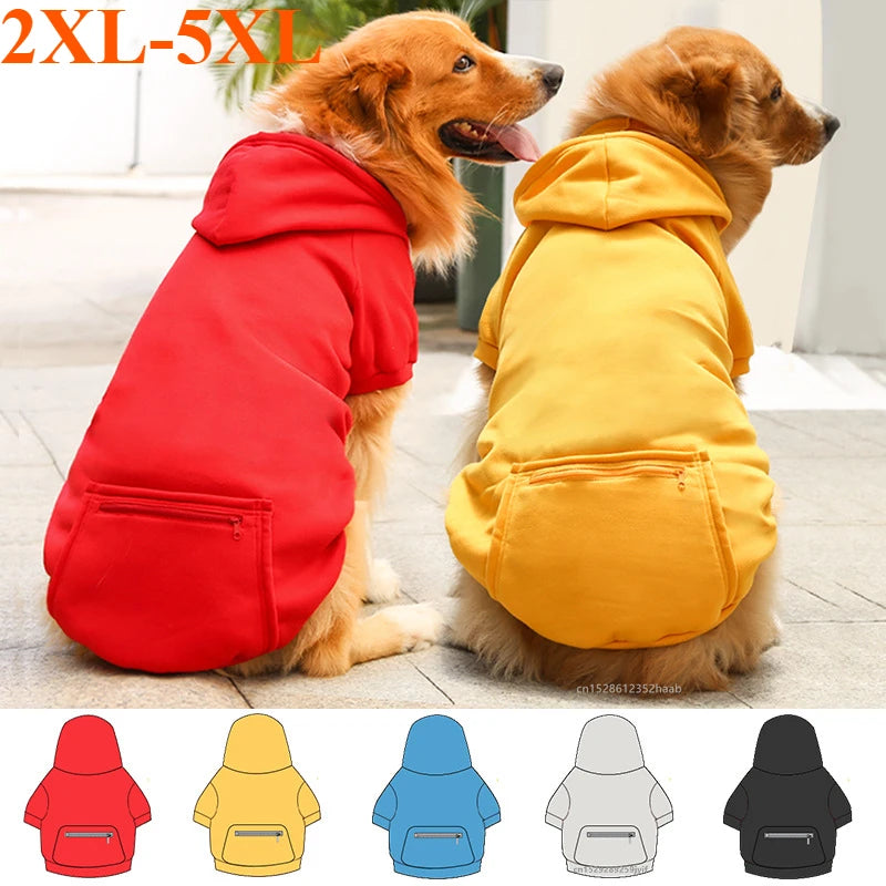 Big Dog Pet Hoodies Clothes 2XL-5XL