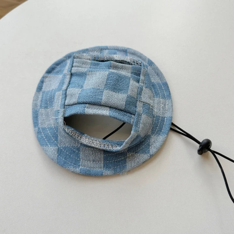 Cat Bucket Hat Dog Sun Hat Breathable With Ear Holes