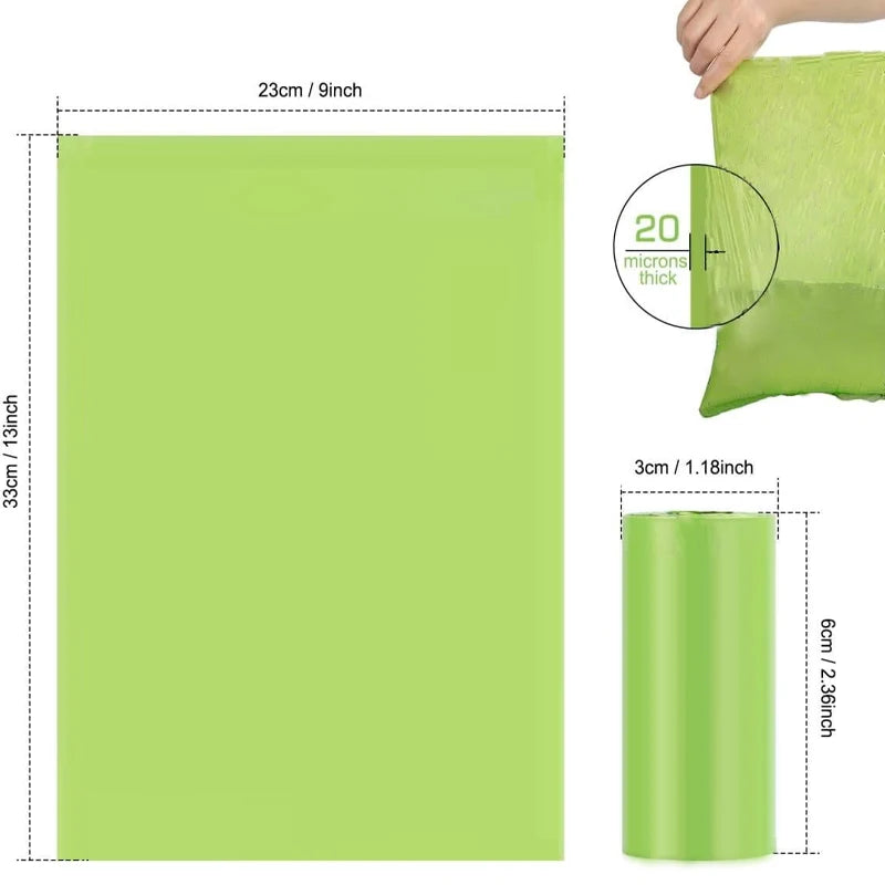 Dog Poop Bag Biodegradable Strong with Dispenser