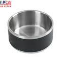 Stainless Steel Double Wall Dog Feeding Bowl Non Skid Ideal All Dog Breeds