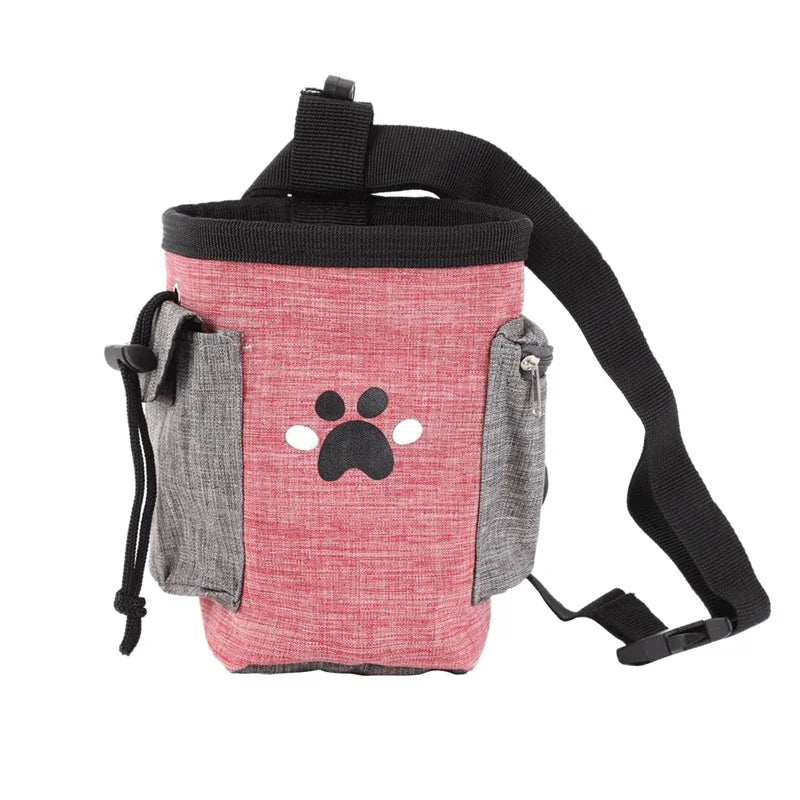 Dog Treat Training Pouch Bag with Poop Bag Dispenser