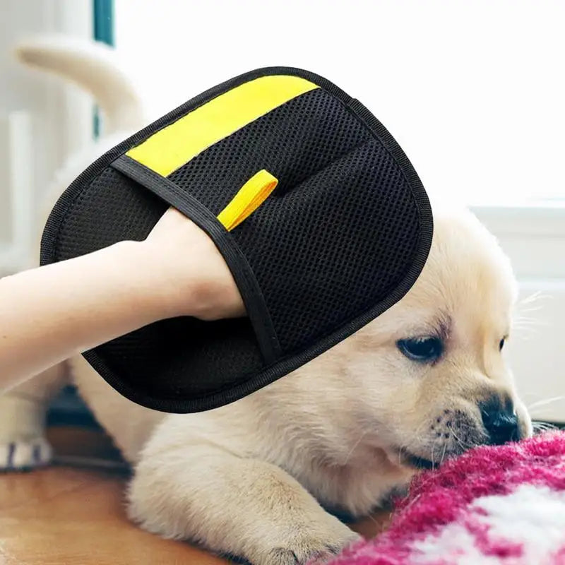 Pet Grooming Gloves Static Dedusting Brush Pet Hair Remover