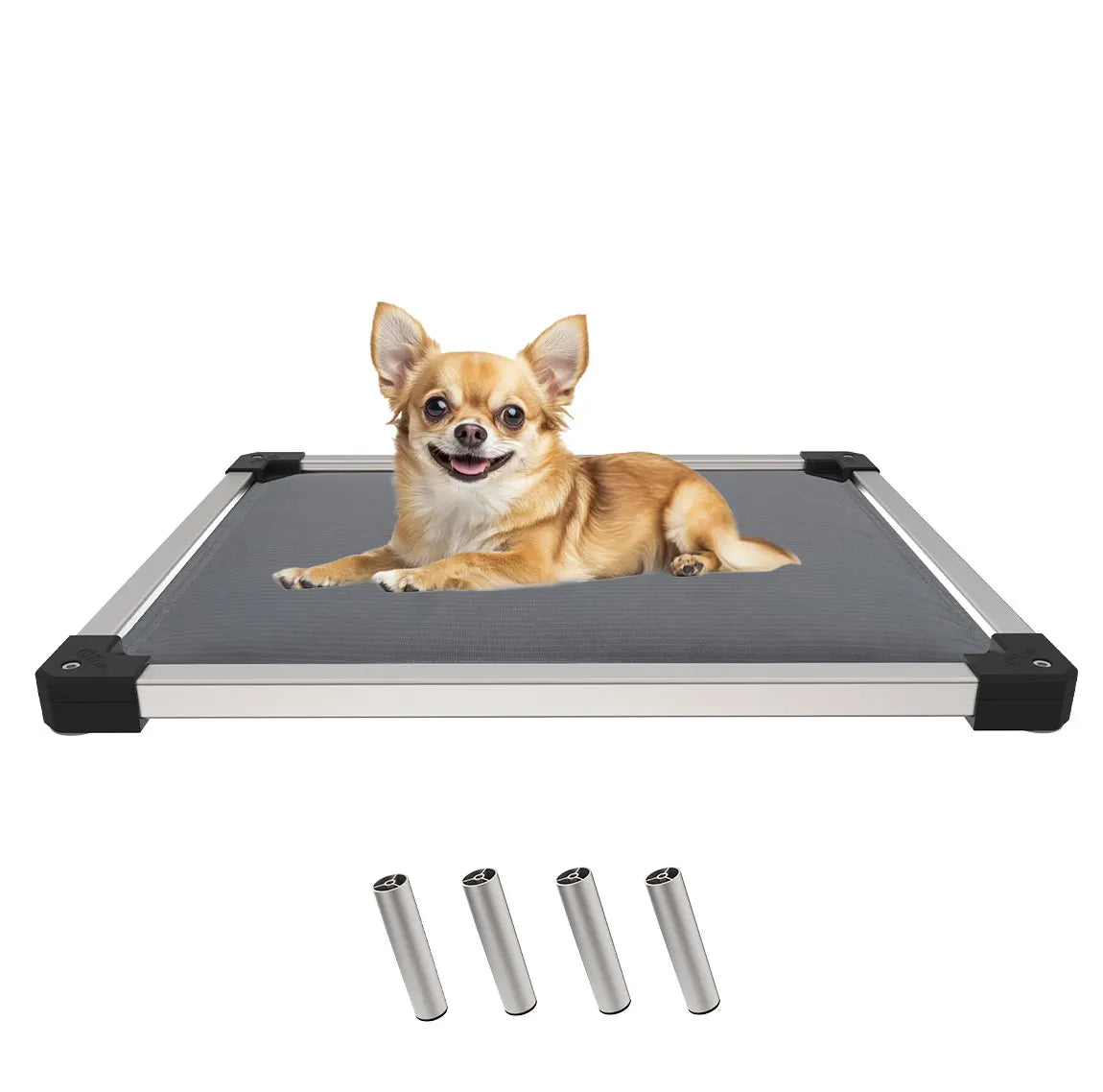 Padded Dog Bed for Crate, Elevated Cot for Indoor/Outdoor/Camping Use,