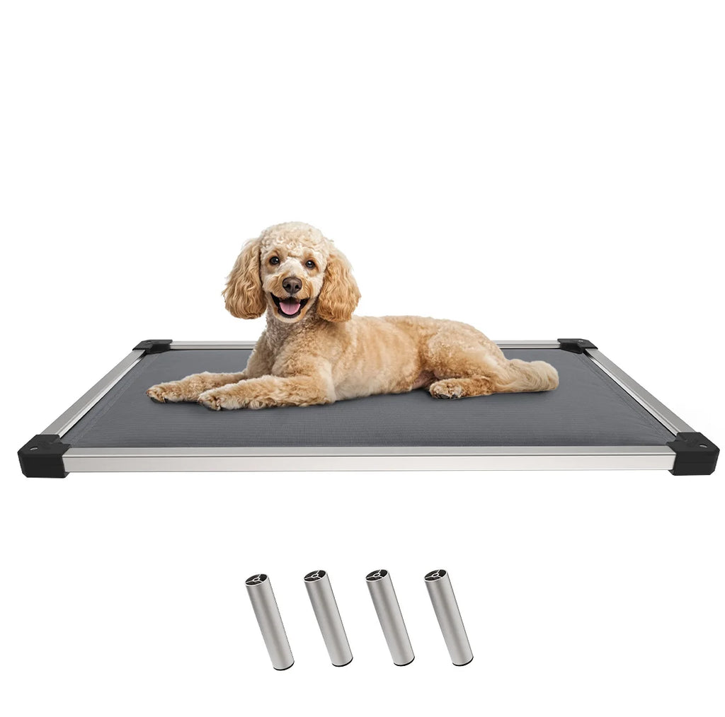 Padded Dog Bed for Crate, Elevated Cot for Indoor/Outdoor/Camping Use,