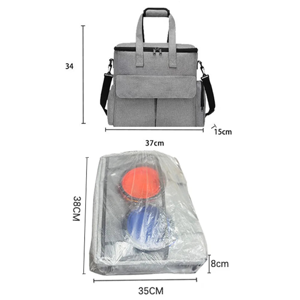 Dog Travel Bag Backpack w/2 Food Bags 1 Waterproof Placemat 2 Foldable Bowls