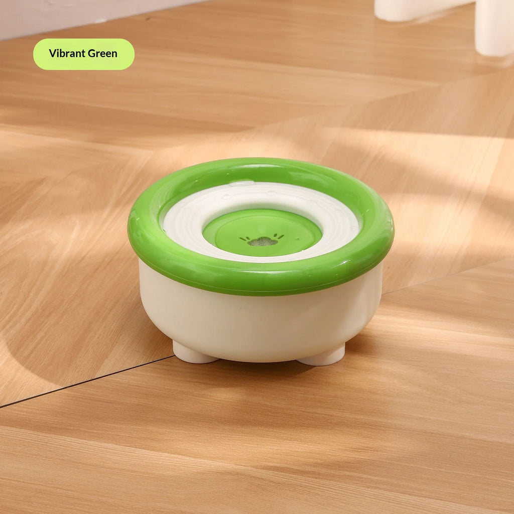 Floating Dog Water Bowl with Filter - Anti Splash Suspension