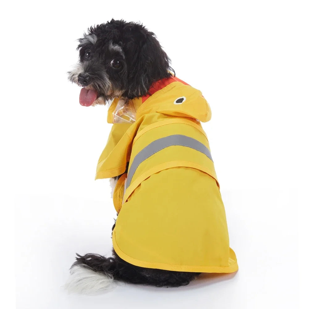 Pet Raincoat Reflective Hoodie