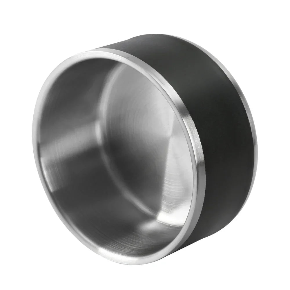 Stainless Steel Double Wall Dog Feeding Bowl Non Skid Ideal All Dog Breeds