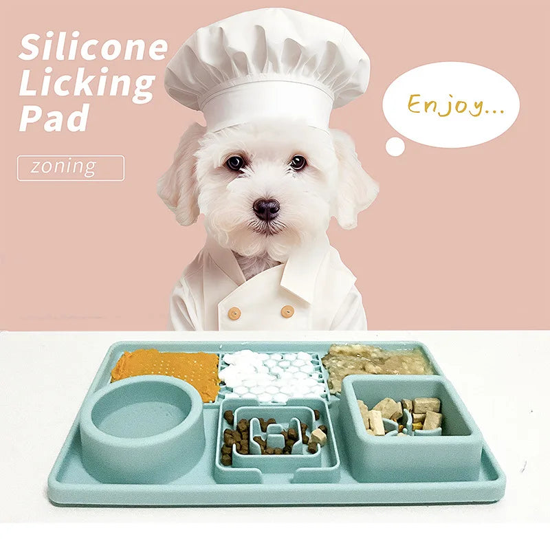Dog Licking Pad Slow Feeding Bowl Food Grade Silicone Suction Cup