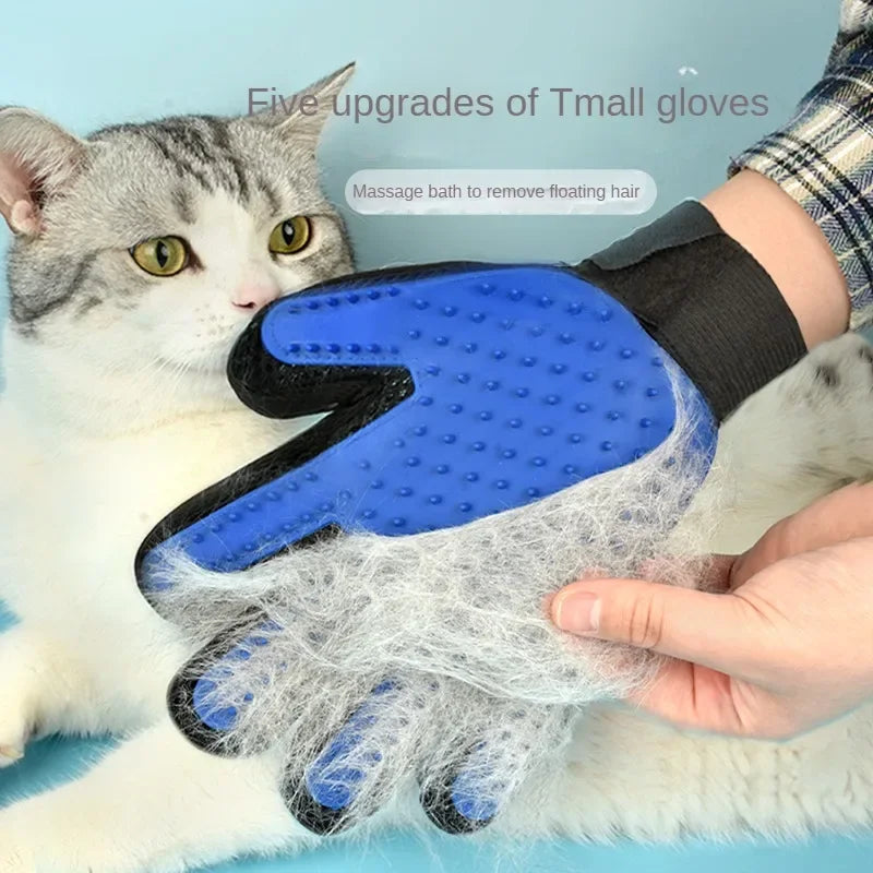 Cats Hair Brush and Comb Gloves to Bathe Dogs Cats Hair Removal
