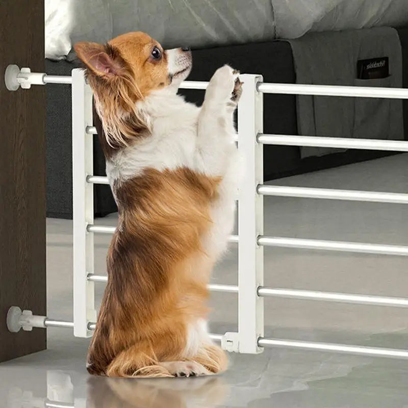 Indoor Dog Gate Retractable Freestanding Fence Nail-free Household Reusable Door