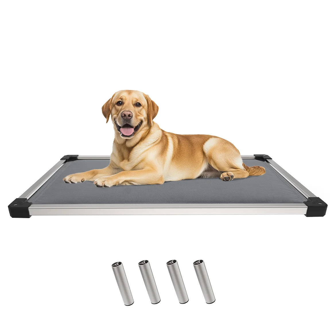 Padded Dog Bed for Crate, Elevated Cot for Indoor/Outdoor/Camping Use,