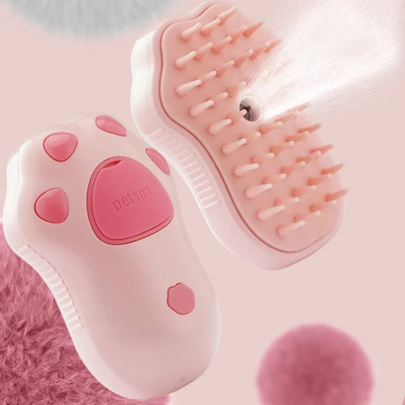 New 3 in 1 Cat Steam Brush Comb Dog Brush Electric Spray Massage Hair Removal Combs ﻿