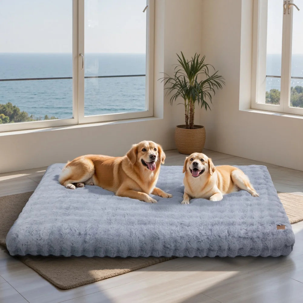 Ultra Plush Dog Bed Soft Pet Cushion Large Dog Washable Mat