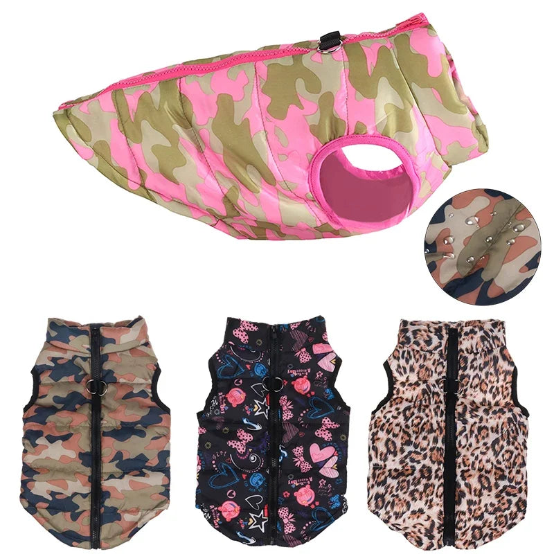 Warm Dog Clothes For Small Dogs Windproof Dog Jacket Vest