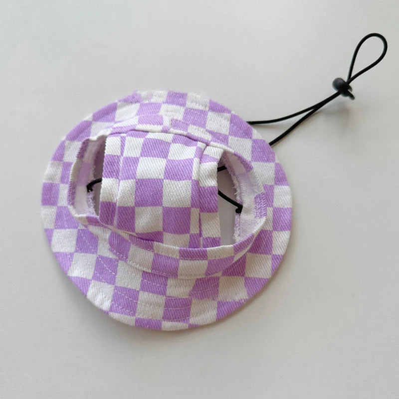 Cat Bucket Hat Dog Sun Hat Breathable With Ear Holes