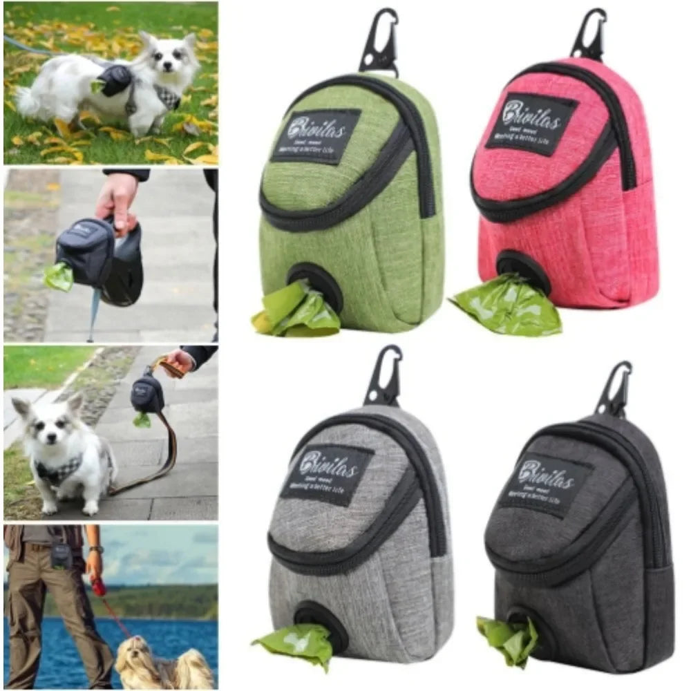Portable Dog Training Treat Bag Poop Bag Dispenser