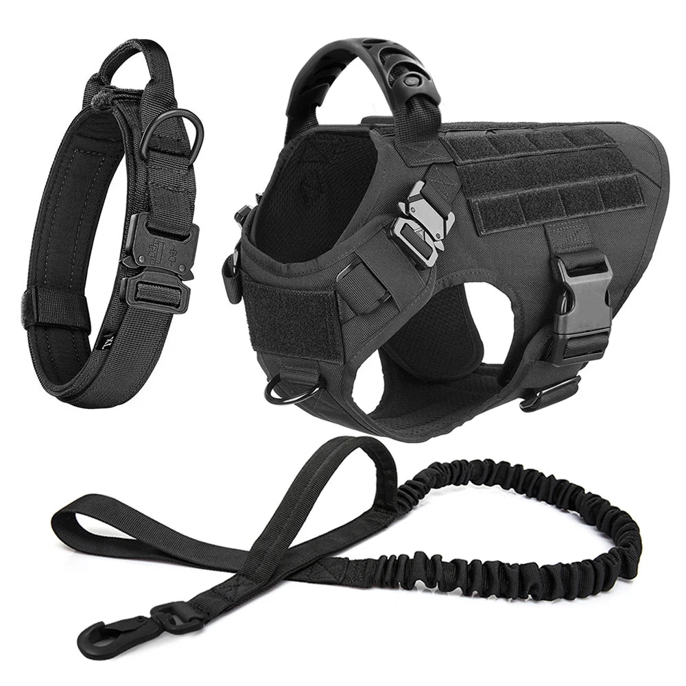 Large Dog Harness And Leash Set  Walking Vest Collar