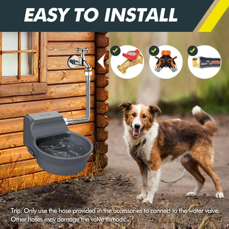 67OZ Automatic Water Dispenser for Dogs Cats Wall Mount
