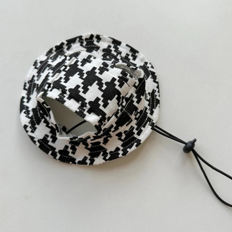 Cat Bucket Hat Dog Sun Hat Breathable With Ear Holes