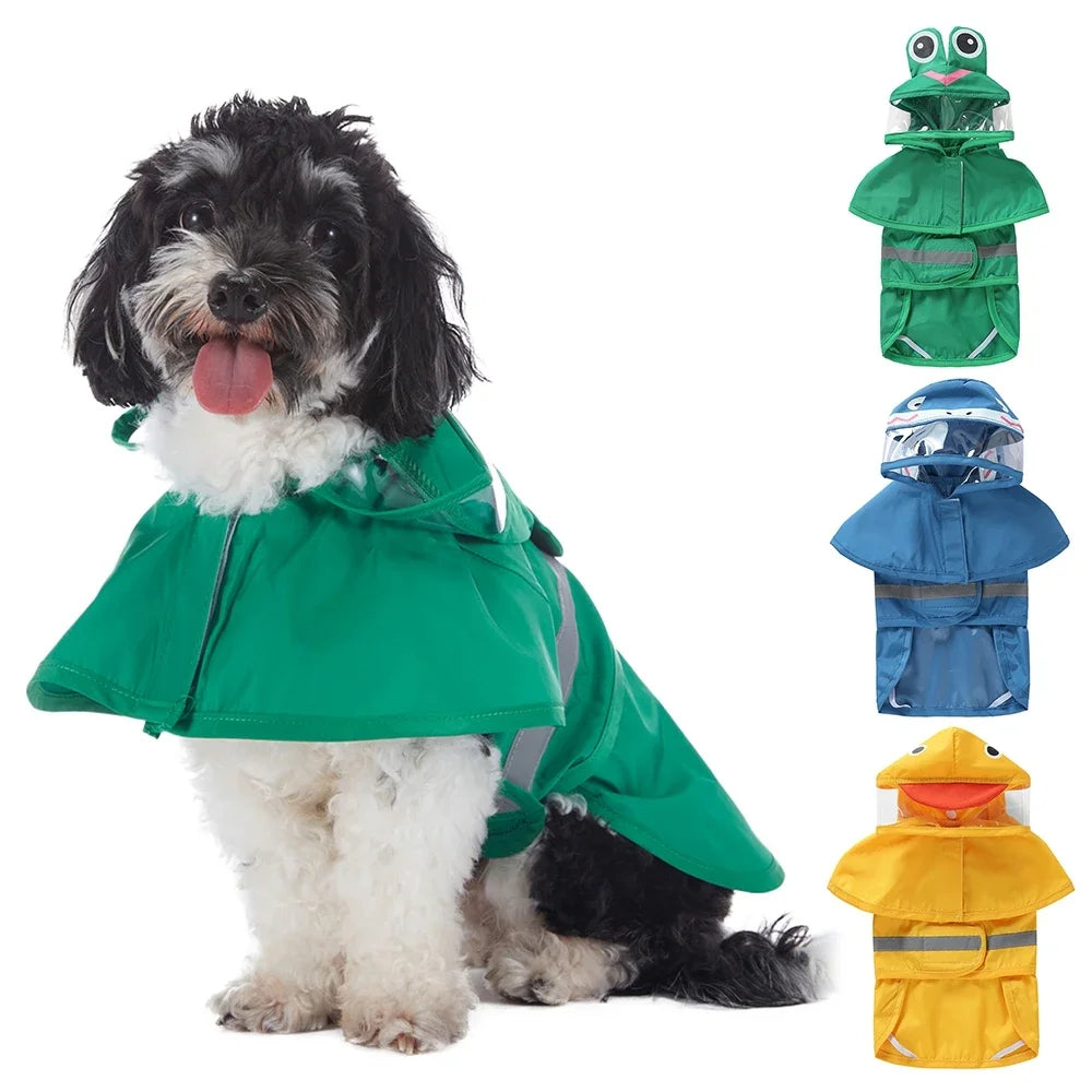 Pet Raincoat Reflective Hoodie