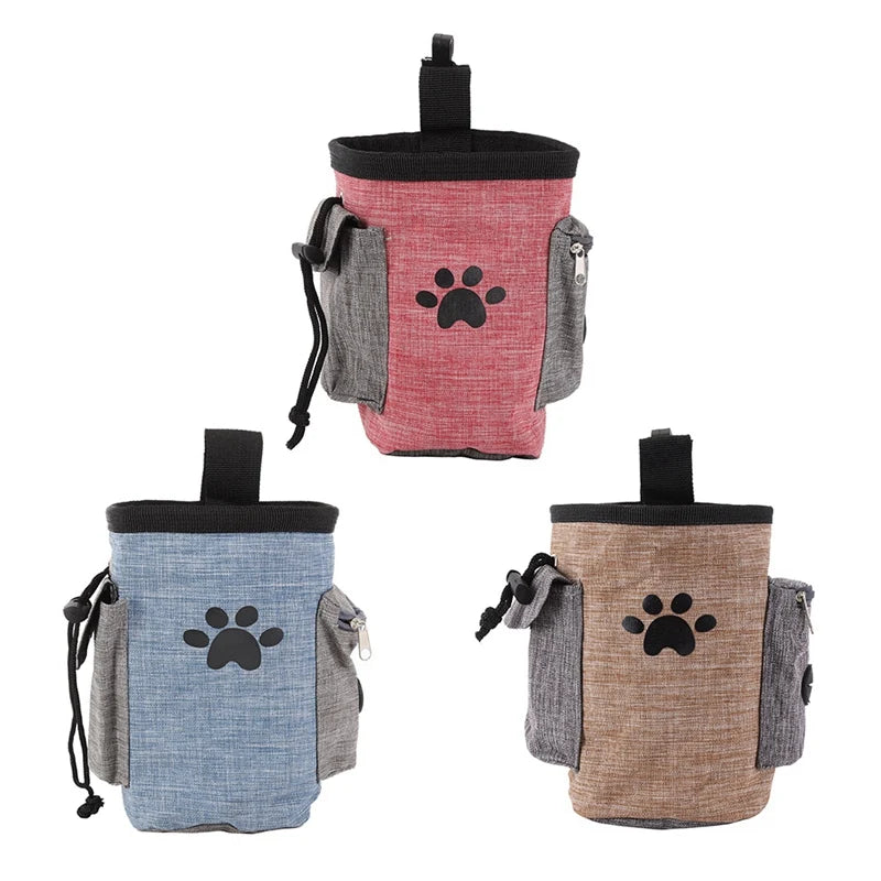 Dog Treat Training Pouch Bag with Poop Bag Dispenser