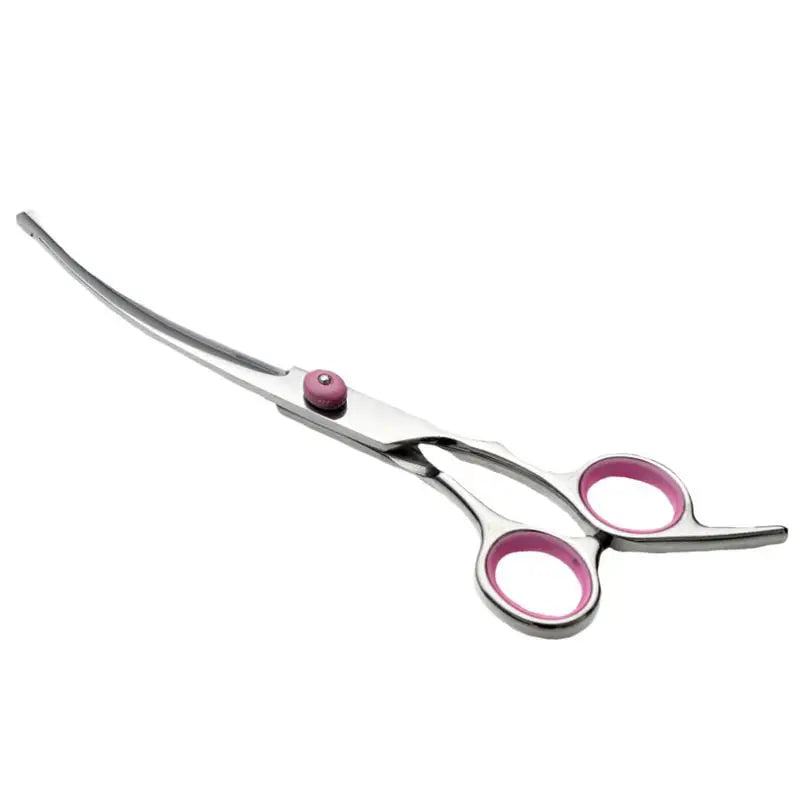 Curved Dog Grooming Hair Scissors Safety Pet Tool With Round Tips Professional Grooming