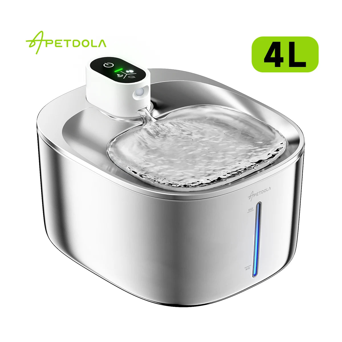 APETDOLA 4L Wireless Cat Water Fountain Auto Sensor Drinking Fountain