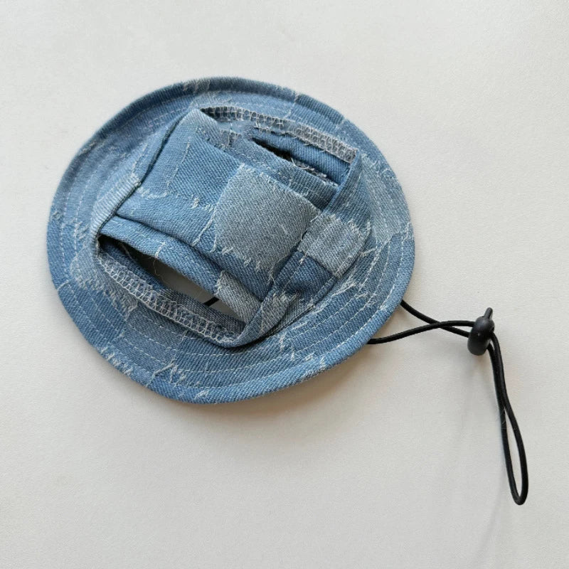 Cat Bucket Hat Dog Sun Hat Breathable With Ear Holes