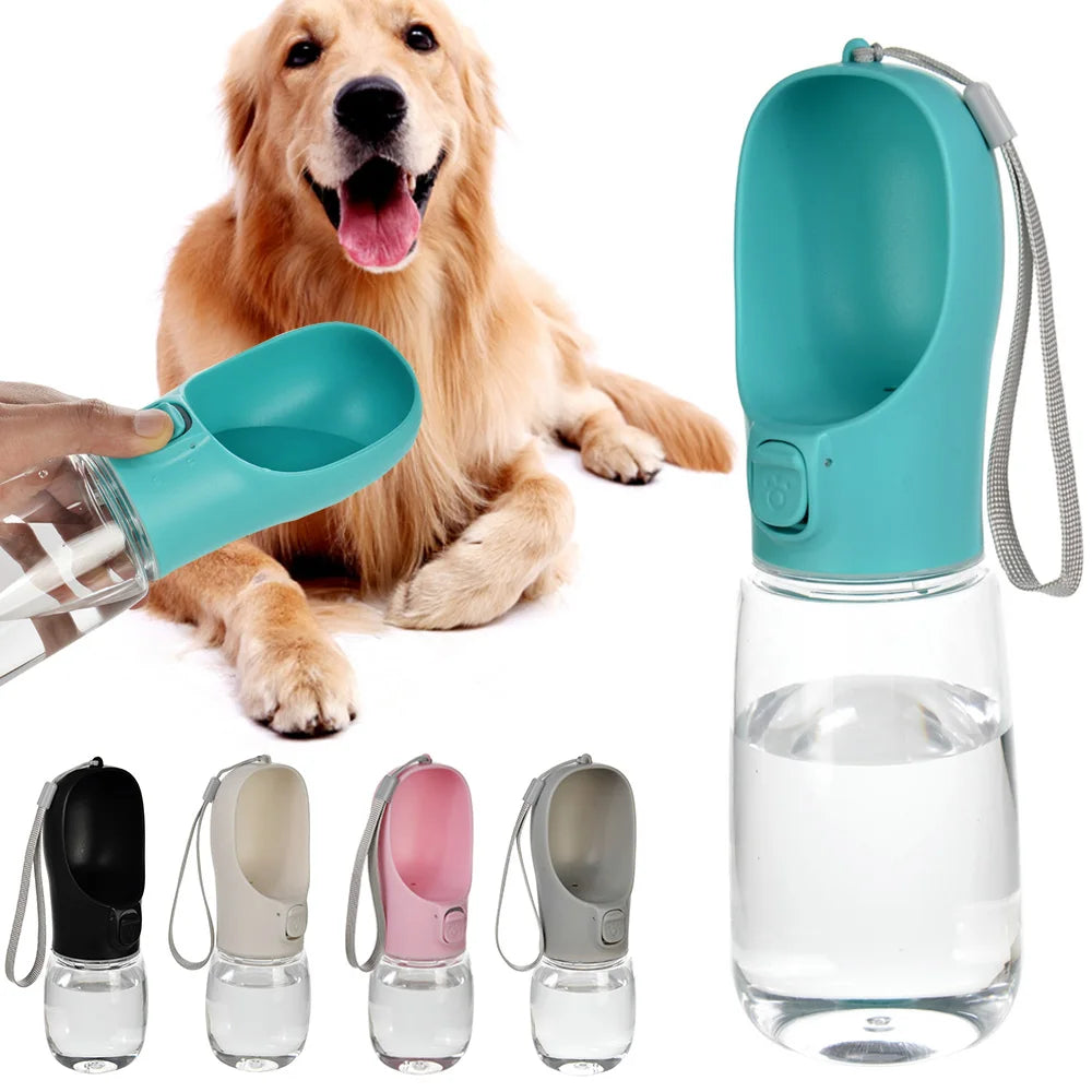 Portable Big Dog Water Bottle Outdoor Hiking Leakproof Drinking Bowls
