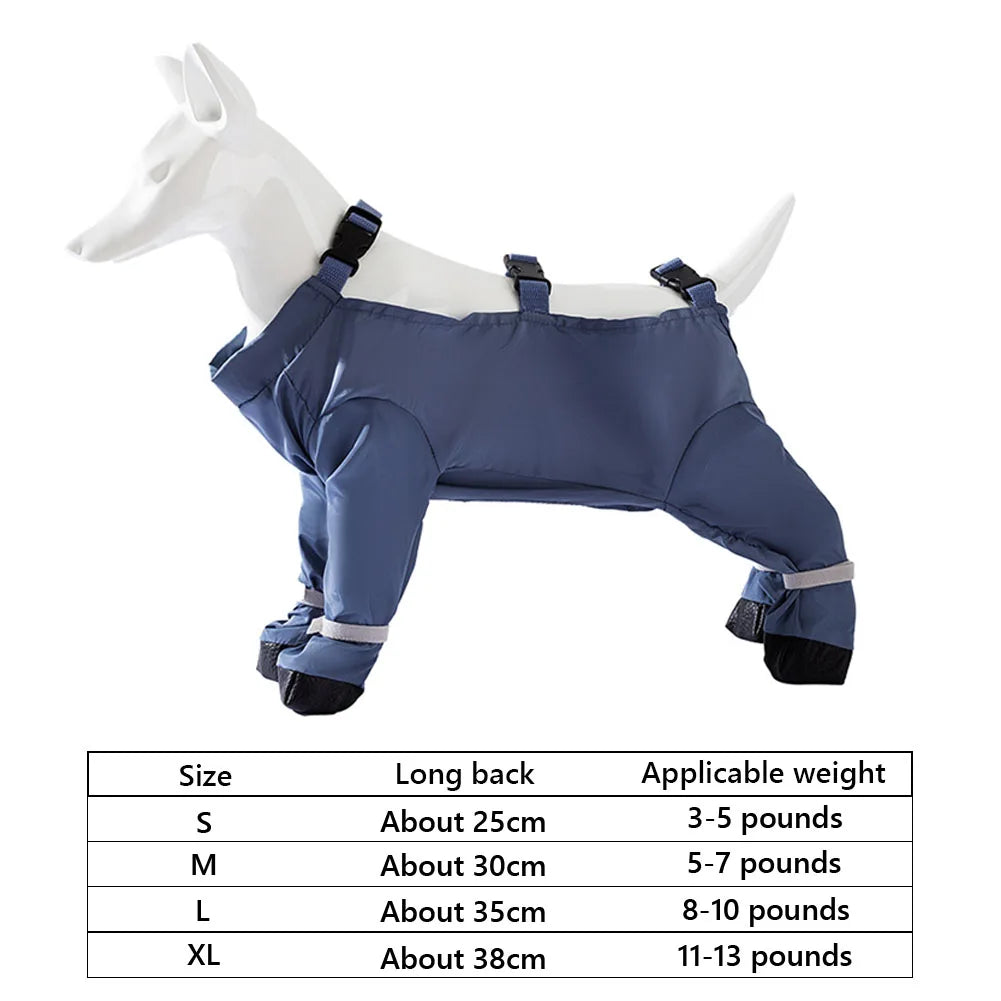 Anti-Slip Dog Paw Protector Shoes with Suspender