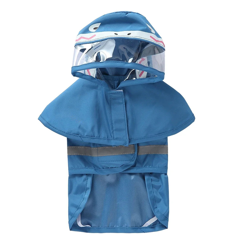 Pet Raincoat Reflective Hoodie