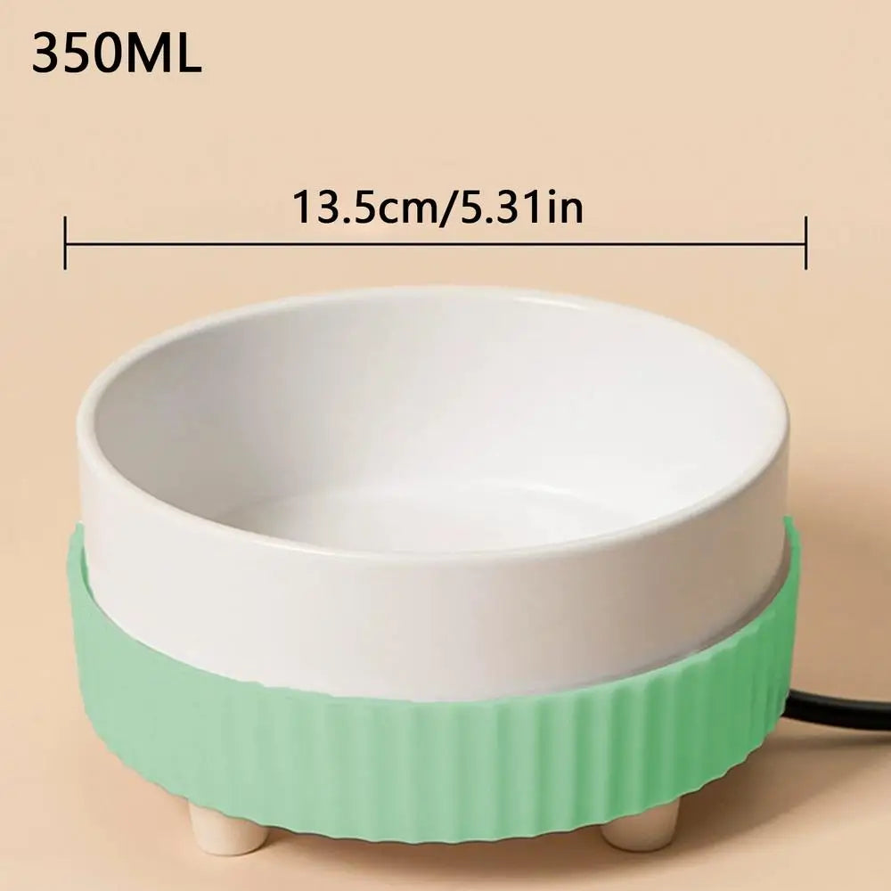 Heated Cat Bowl Rechargeable Ceramic