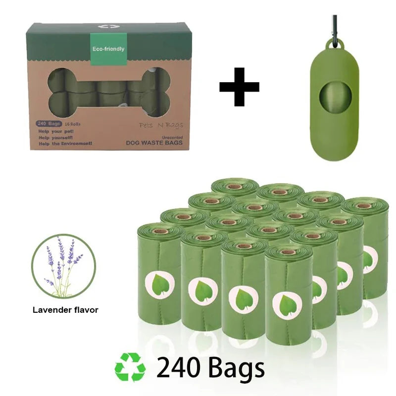 Dog Poop Bag Biodegradable Strong with Dispenser