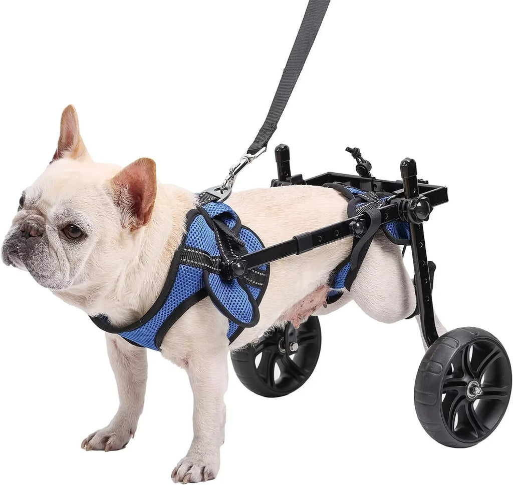 Dog Wheelchair for Back Legs with Upgraded All-Terrain Tires & Durable Bearings, Adjustable