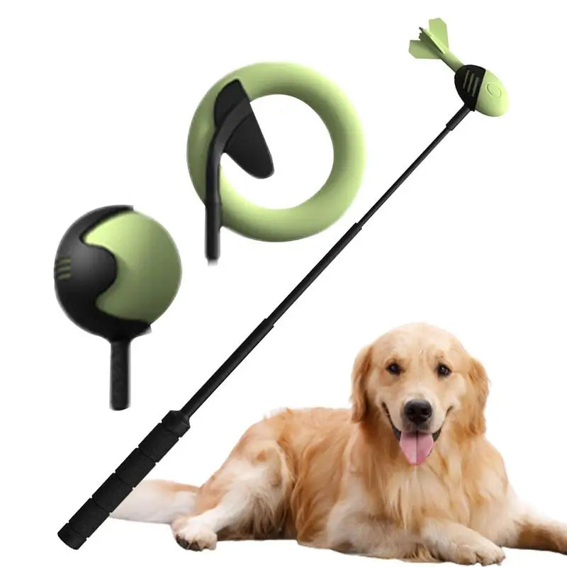 Dog Toys Throwing Pole Pet Throwing Stick Hand Ball Launcher Pole