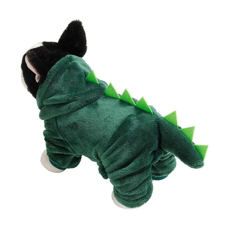 Dog Dinosaur Design Costume Hoodies Soft And Warm