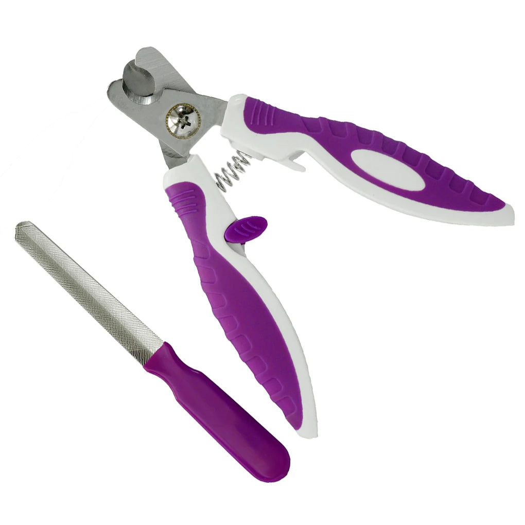 ABS Stainless Steel Nail Clippers Scissors Files Dogs Cats Claw Trimmer Cutter