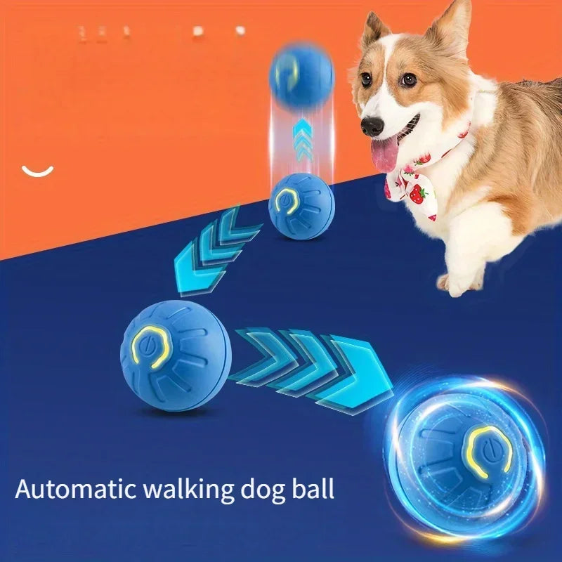 1-10PCS Smart Dog Toy Ball Electronic Interactive USB Automatic Moving Bounce