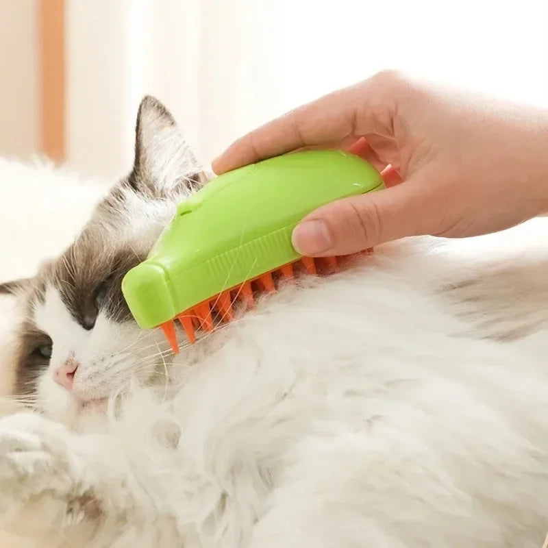 New 3 in 1 Cat Steam Brush Comb Dog Brush Electric Spray Massage Hair Removal Combs ﻿