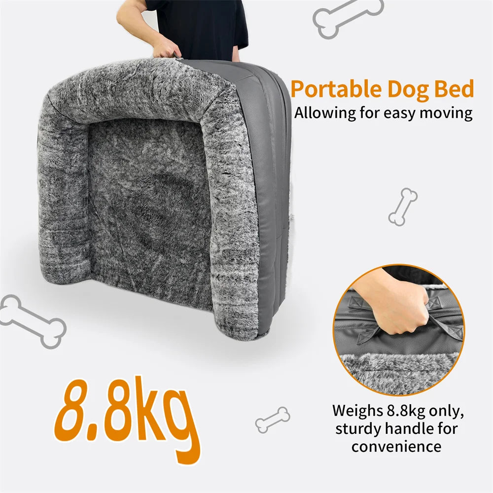 Foldable Human Dog Bed for Adult 2 in 1 Calming Large Dog Bed Washable Waterproof