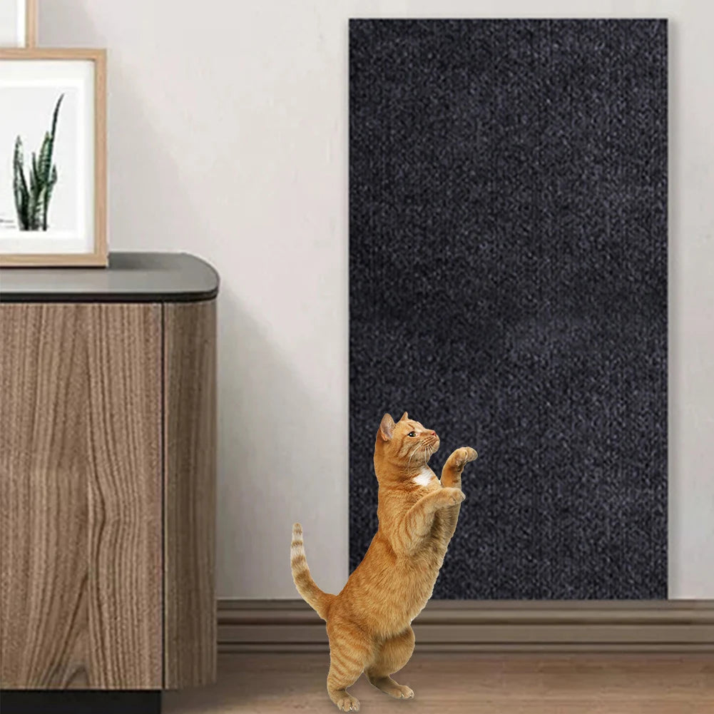 Cat Scratching Mat Self-Adhesive Trimmable for Carpet or Sofa