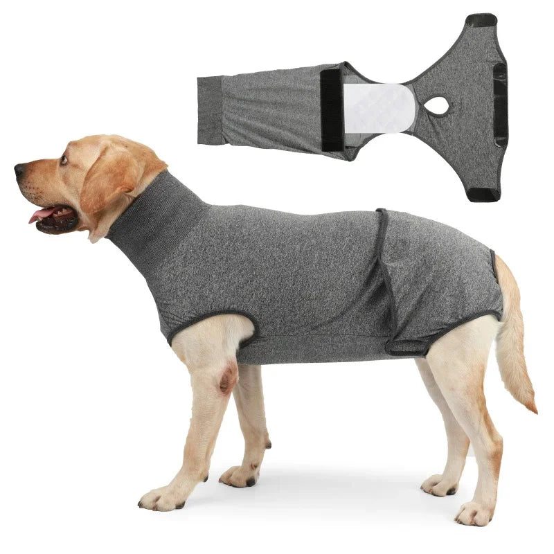 Recovery Suit for Dogs Cats After Surgery Abdominal Wounds Bandages Prevent Licking
