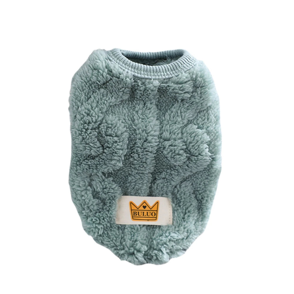 Wavy Double-sided Puppy Kitten Warm Coat Sweater Fleece Pullover